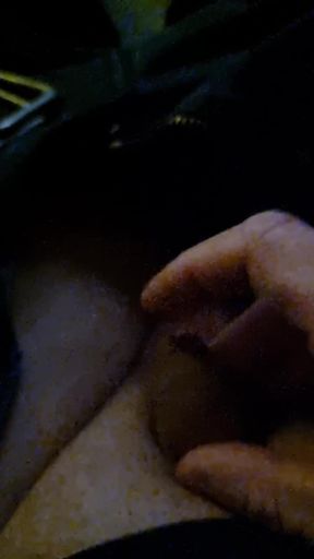 My cuckold husband jerking on my tits with his small pathetic cock!