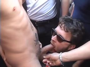 Folsom Street Fair - Public Cocksucking and Satisfying Cum