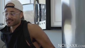 Caucasian Nick Fitt devours my black dick before I eat his delicious meaty ass