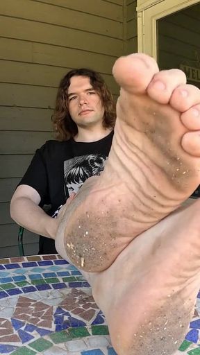 Showing off My Dirty Feet