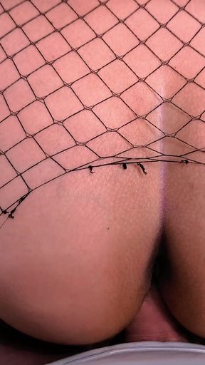 Natural Big Ass, Tights, and a Huge Cock in the Vagina Until the Cum