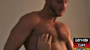Muscled German stud pounding his BF