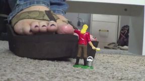 Giant flip flop feet