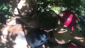 01 28 orgy bareback interracial in the florest