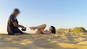 Cop Fucks Cute Teen on Nudist Beach