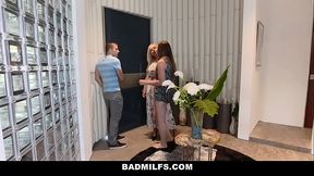 BadMILFS - Hot Blonde Stepmom ( Elle) Seduces Young Boyfriend