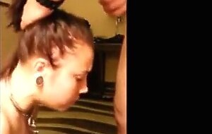 Deepthroating, skullfucking your girlfriend