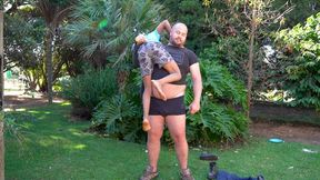 Size Comparison & Manhandling – Harold Swaps Clothes