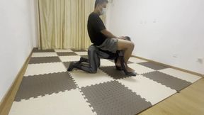 Riding on Spider-ponygirl and crawling in home and ponyplay #AS081