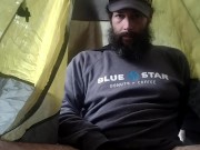 Jacking off for you. Request: Can somebody please come stroke my cock at camp