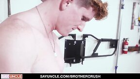 Taboo encounter: stepbrothers outdoor workout turns into anal fun with cumshot surprise