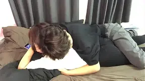 Cute Asian amateur gives a sloppy oral