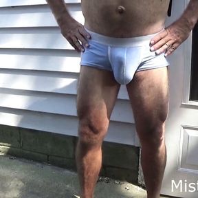 MisterPisser Pissing In His Underwear Outside!