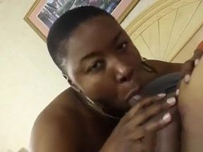 Smooth Skin Sista Kenya suck and splattered