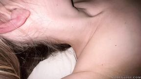 Slurping his shaft &mdash;  first time deepthroat and cumshot