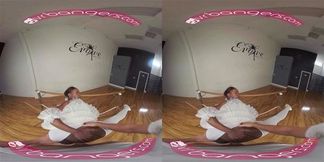 VR Bangers Sexy Ebony Ballerina gets her pussy stretched and fucked hard Porn