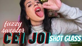 CEI JOI Fuzzy Sweater & Shot Glass
