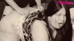 Hot stepmom flaunts her curves while her stepson gazes at her plump Latina booty