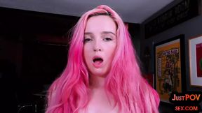POV anal babe gapes asshole and talks slutty during buttfuck