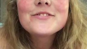 Thick Amateur Blonde Fucks Herself with Big Dildo