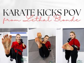 LETHAL BLONDE-POV KARATE KICKS