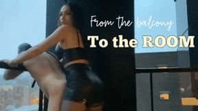 From the balcony to the room