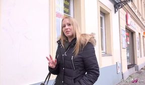 GERMAN SCOUT - FIRST ANAL FOR CURVY BIG NATURAL TITS TEEN CHANIE AT STREET CASTING