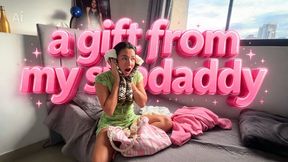 Playing in the socks and diapers StepDaddy gave me"