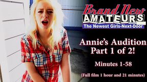 lovely blonde annie archer dildo fucks her pussy and sucks a big cock!