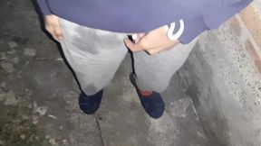 We smoke and masturbates at the same time (smoking fetish, orgasm in clothes, public masturbation)
