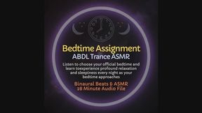 Bedtime Assignment – ABDL Littlespace Trance Training for Obeying Your Bedtime