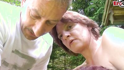 German housewife amateur outdoor threesome FFM