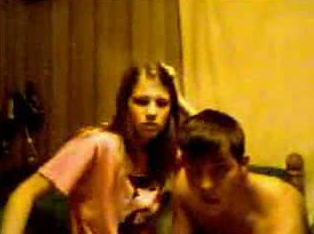 Young couple of teen people deciding to fuck on webcam for me