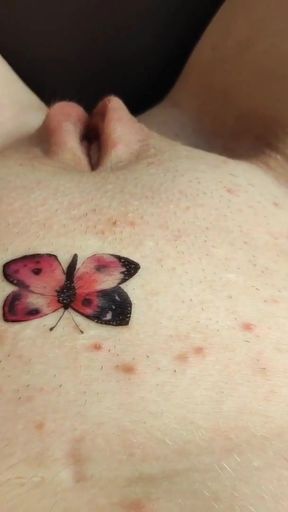 Try On Temporary Tattoo on pussy. Hot Sticker Tattoo   Clip 1