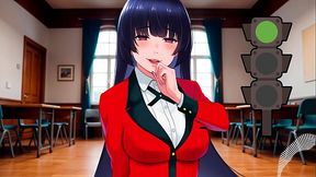 JOI hentai - Luz verde, luz roja. Instrucciones para masturbaci&oacute_n con voz espa&ntilde_ola. Kakegurui.