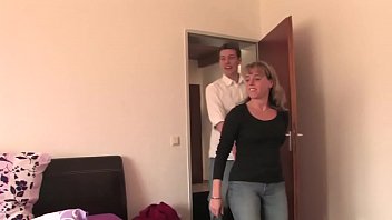 German MILF wife lets hubby watch her get oral pleasure