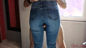 Morning dry humping & coming on my jeans WetKelly