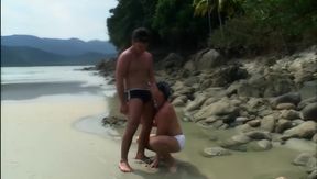 Anal Destruction Denyys Gets Fucked Outside at the Beach
