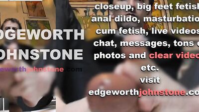 EDGEWORTH JOHNSTONE – businessman dildo footjob with oil CENSORED business suit, male foot fetish