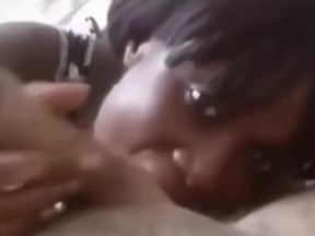 Nubian Princess Worships Big White Dick