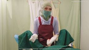 Intensive Glans & Deep Urethral Scrubbing by Strict intern nurses - Medical Milking & Handjob