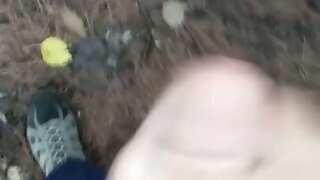 Jerking Off in the Woods