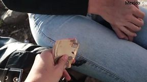 Squirting Latina let me cum on her big ass for money