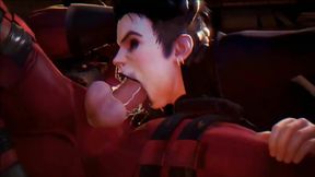 Deadpool Hard Hot Face Fuck {Version 2}