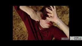 Petite teen Brooke Johnson takes hard anal fucking on rocks