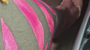 Driving In My Taupe Pointed Toed Spike Heel Pumps Watch Me As I Mash My Pedals Flooring My Gas Pedal