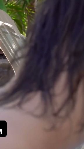 Curvy Teen Alice Visby Gets Oiled Up And Fucked By The Pool   Clip 3