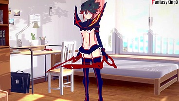 Ryuko Matoi fucking hard sex - RED POV - KILLLAKILL - Full & POV on Sheer & PTRN: Fantasyking3