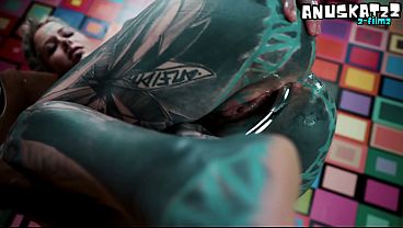 Petite solo girl in a cute pink corset enjoys anal fingering and masturbation