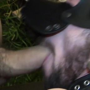 Slut pup fucked bareback by top twink with amazing massive cock with BDSM sex